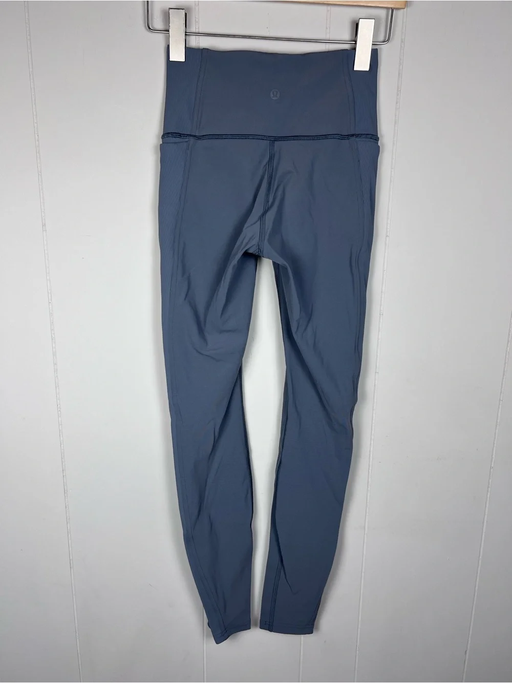 Lululemon Wunder Under High Rise Tight Ribbed 28” Inseam Steam Blue Size 4